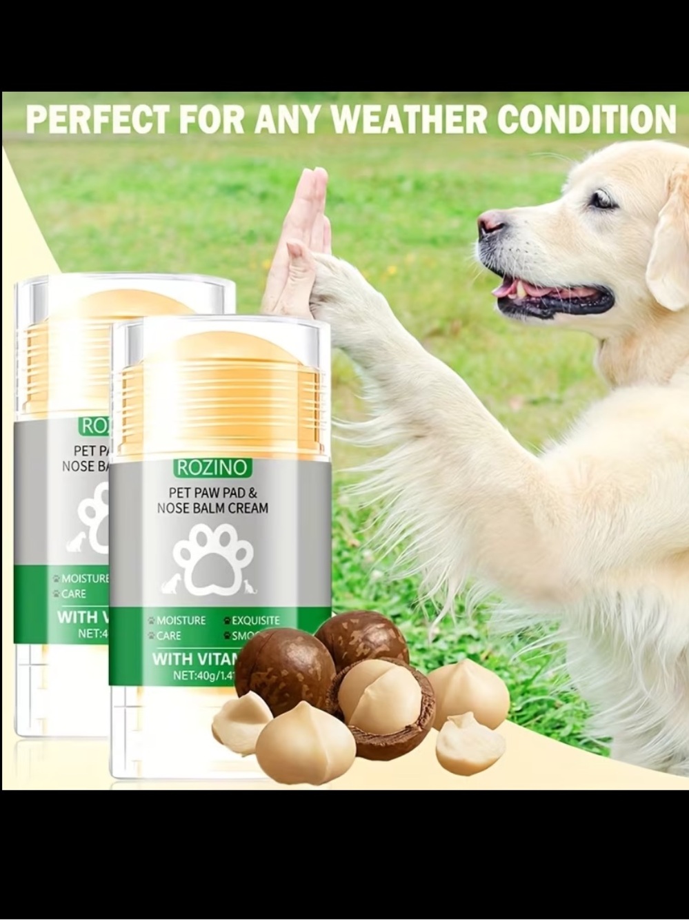 Rozino NIB Pet Paw & Nose Balm Cream - 40grams - Picture 5 of 7